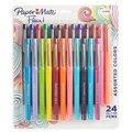 Paper Mate Papermate 1978998 0.7 mm Point Guard Flair Bullet Point Stick Pen; Assorted Colors - 24 per Set 1978998